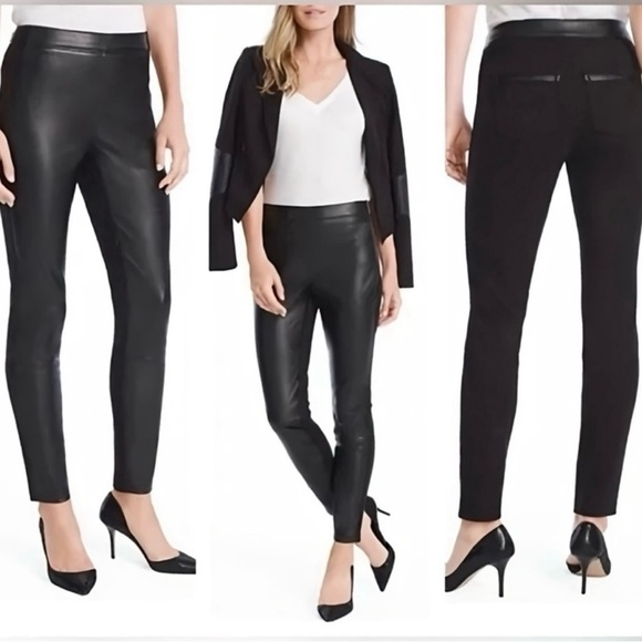 White House Black Market Pants - 🖤 White House Black Market Faux Leather “The Legging” Pants – Size 6